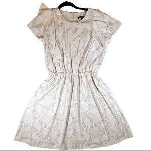 Banana Republic Fit and Flare Snake Print Dress